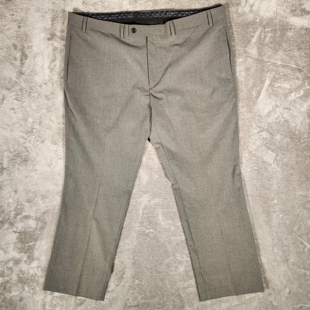 Lauren Ralph Lauren Dress Pants Mens 42x30 Gray Excellent Stretch Flat Front